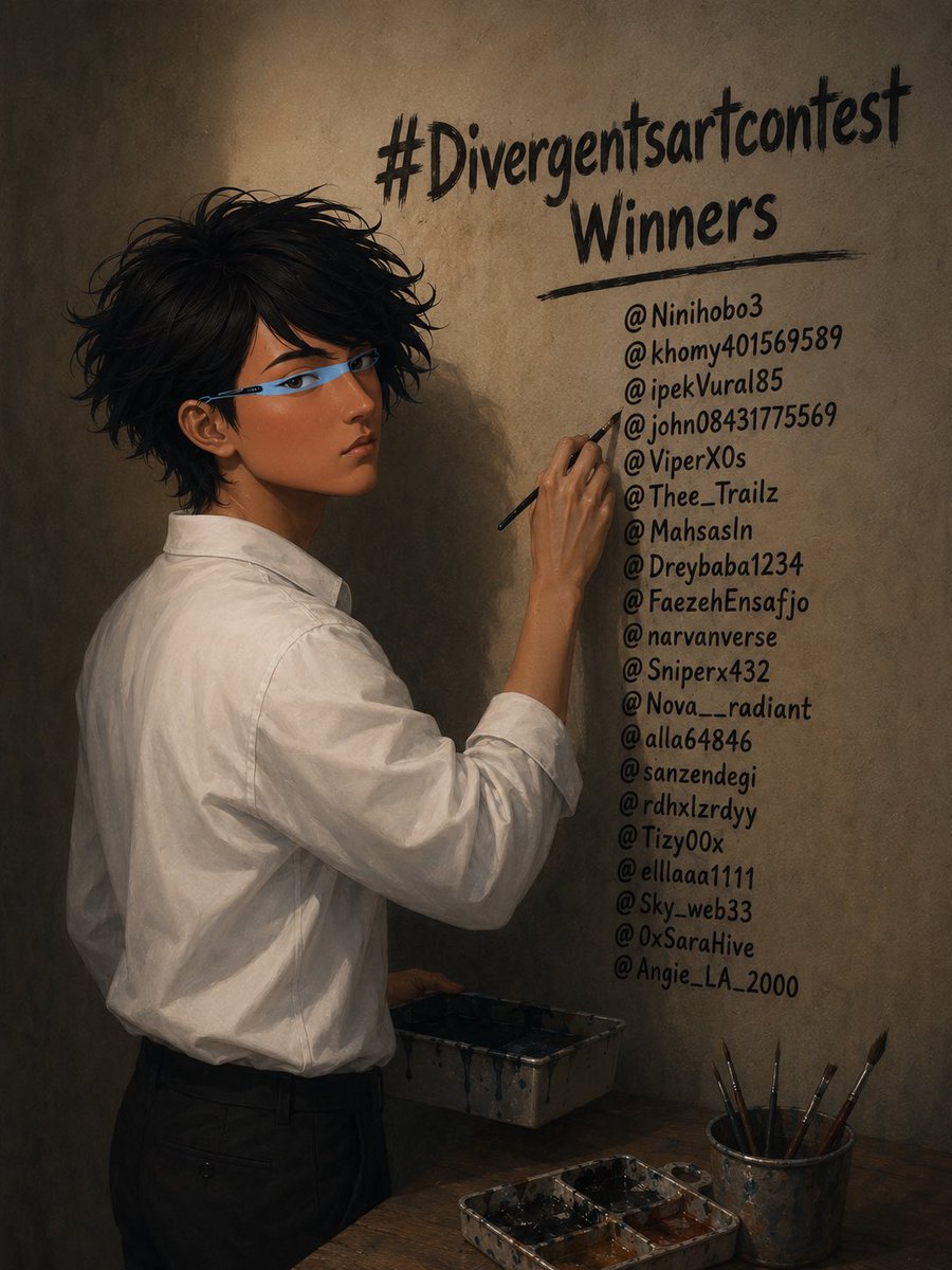 Divergents_eth's tweet photo. Winners Announcement of #DivergentsArtContest 

We received an incredible number of submissions, and our team carefully reviewed every single artwork, paying close attention to creativity, effort, and overall quality.

Each art piece left an impression on us. We have selected 20 winners after a careful evaluation.

This is just the beginning—more opportunities are on the way!

🏆 The winners are mentioned in the replies below. We will assign the roles to the winners shortly on Discord.

A huge thank you to everyone who participated and made this contest so special. ❤️