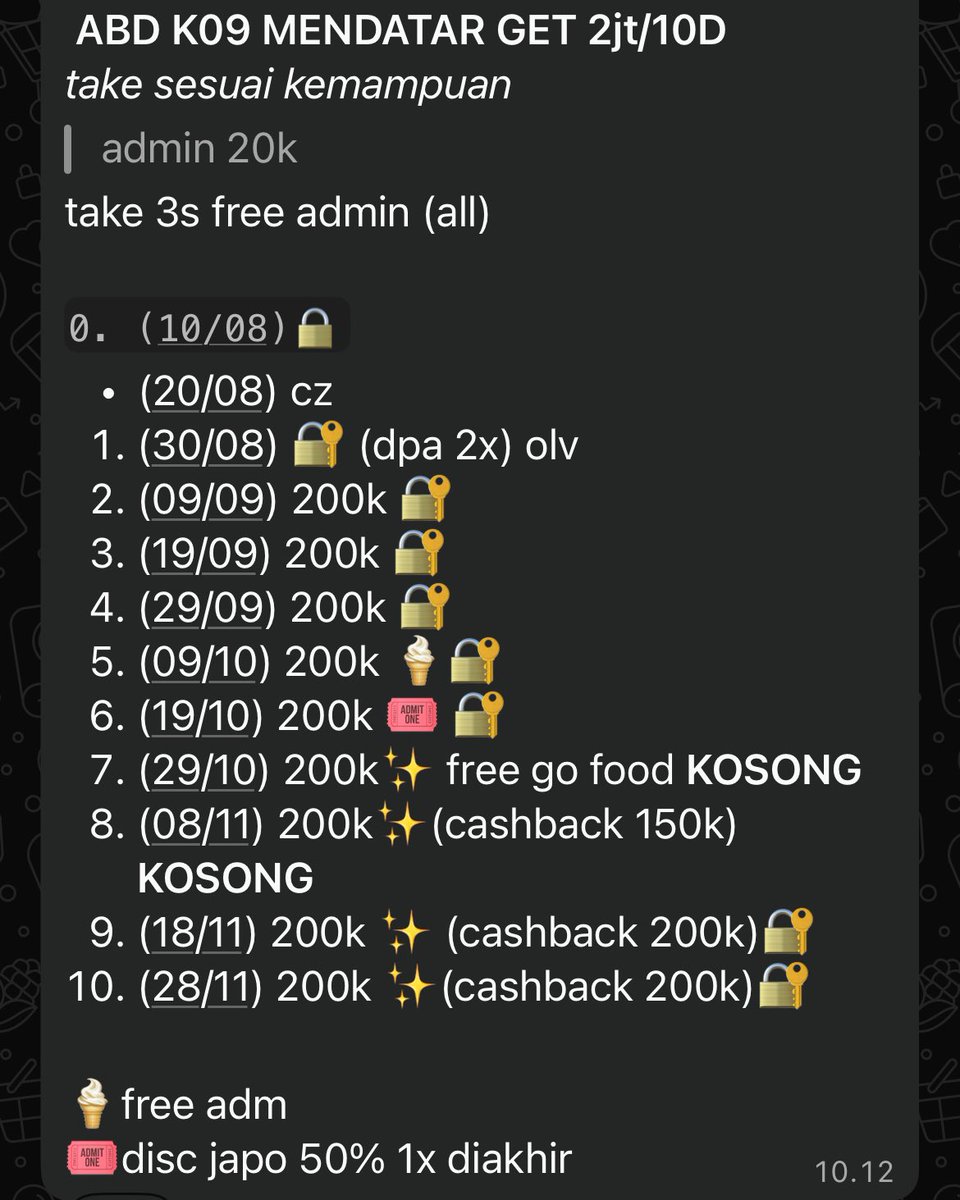 vanillaadyn's tweet photo. 📢 ARISAN BY DYNOO - 𝔸𝕍𝔸𝕀𝕃 GET TERDEKAT nihhh🤑✨‼️ mulai dari mendatar (flat), menurun slot untung &amp; rugi 💸 #arisan

https://t.co/SahBYsNCPN

yukk yang mau teki-tekii bisa sung pc aja cp dibawah yaaw ૮ ˙Ⱉ˙ ა

˚ ༘ 🦕𖦹⋆｡˚ UM bisa 100% potget.

https://t.co/uQBgA7EswJ https://t.co/IaFZ8wJR3K