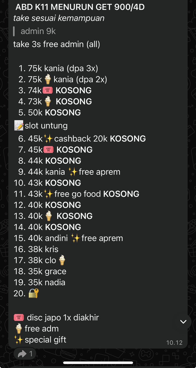 vanillaadyn's tweet photo. 📢 ARISAN BY DYNOO - 𝔸𝕍𝔸𝕀𝕃 GET TERDEKAT nihhh🤑✨‼️ mulai dari mendatar (flat), menurun slot untung &amp; rugi 💸 #arisan

https://t.co/SahBYsNCPN

yukk yang mau teki-tekii bisa sung pc aja cp dibawah yaaw ૮ ˙Ⱉ˙ ა

˚ ༘ 🦕𖦹⋆｡˚ UM bisa 100% potget.

https://t.co/uQBgA7EswJ https://t.co/IaFZ8wJR3K