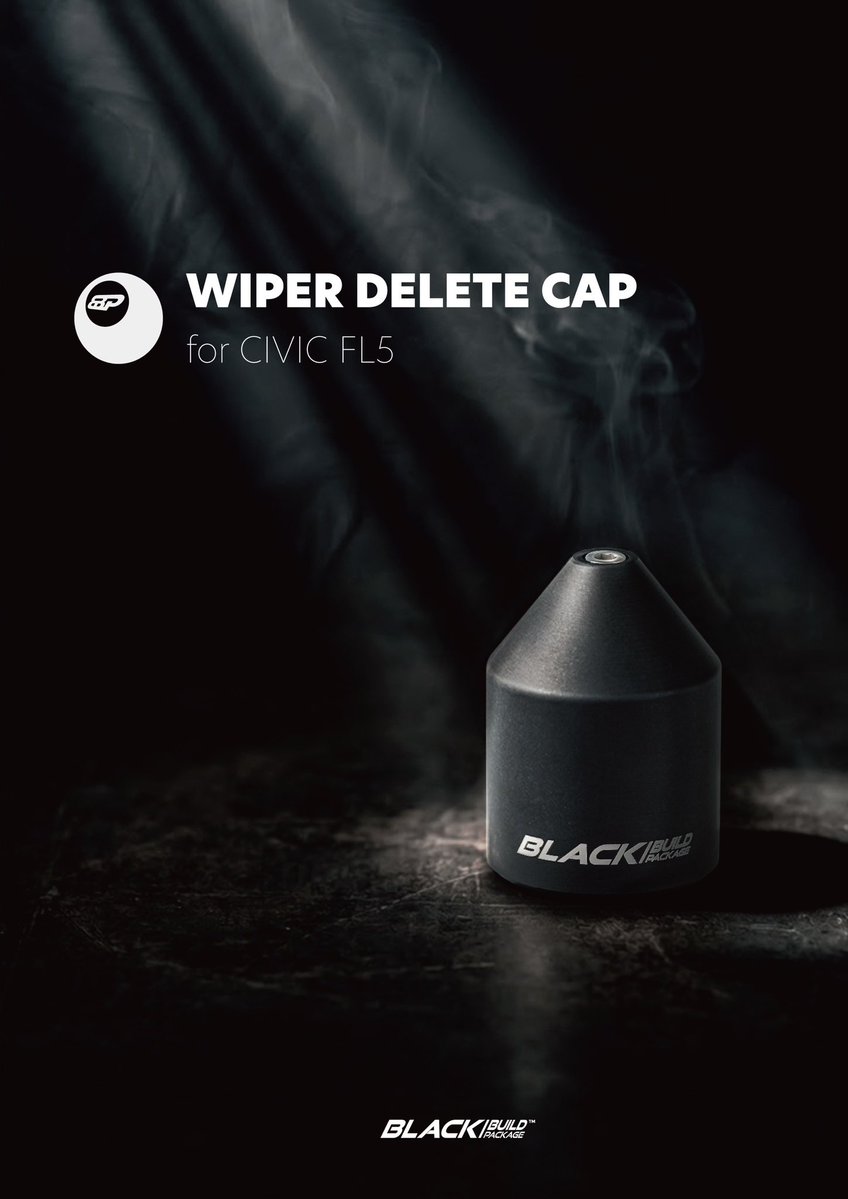 bbp_official_61's tweet photo. NEW RELEASE
BBP WIPER DELETE CAP

違いは、細部に宿る。

削り出し。
ブラックアルマイト。
レーザー刻印。

妥協という選択肢はない。

FL5を皮切りに、Bシリーズ•Kシリーズなどのホンダファミリーへ随時展開予定。

まずはFL5から。

発送開始｜2026年8月10日より順次。 https://t.co/40NUIvLd1E