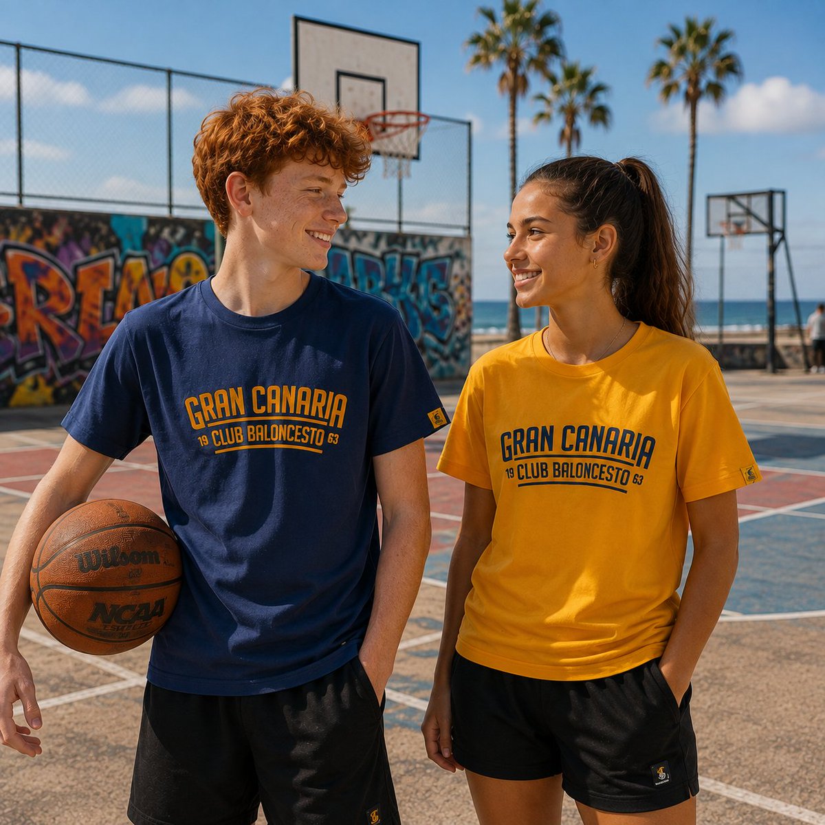 SORICASTEL's tweet photo. Tierra no sólo de sol y alegría... Gran Canaria también es casa del buen baloncesto. Y el baloncesto ha llegado a Soricastel para quedarse.

Aquí tenéis el adelanto veraniego de la colección de casual que hemos desarrollado para el @GranCanariaCB 

Te apuntas?

💛💙🏀🌴🍌 https://t.co/Q3gBAHtc3O
