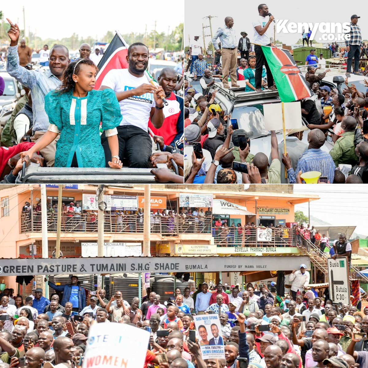 Kenyans's tweet photo. Linda Mwananchi holds a rally in Bumala https://t.co/wtw6qpxHxP