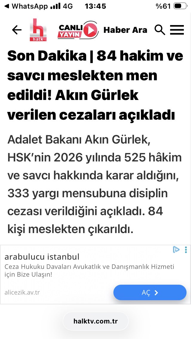 FalayTalip's tweet photo. TC Devletinin adli makamlarında görev yapan 525 hakim ve savcı hakkında işlem yapıldığı belirtiliyor. 

Çok güzel.

Devlet; halkına hizmet eden/edecek insanları seçer, yetiştirir, görev yaptırır, denetler ve görevini yapmayan/yapamayan, devlet menfaatlerini kendi çıkarlarına feda edenler hakkında da gereğini yapar.

Şimdi burada öğrenmek istediğimiz ve merak ettiğimiz bir kaç husus var.

1. Tüm devlette üst makamlarda görev yapan asker, polis, bürokratları görevden aldığınızda mutlaka sebebini açıklıyorsunuz. ( FETÖ vb. terör örgüte üye olanlar, yolsuzluğa hırsızlığa karışanlar, kaçakçılık ve organize suçları işleyenler….)
Meslekten ihraç ettiğiniz adalet mensuplarının da neden görevden alındığını da açıklayacak mısınız.

2. Ceza alan, görevden alınan vb. yaptırımları uyguladığınız personelin şimdiye kadar mahkemelerde verdikleri kararlar ne olacak. Adli normlarına uymadığına kanaat getirdiğiniz insanların verdikleri kararlar yüzünden mağduriyete uğranmışsa bu nasıl giderilecek.

3. Hala devam eden; nepotizm ile, tarikat ile, yandaşlık ile devlete monte ettiğiniz insanlar üzerinden adaleti etkisizleştirmeye devam edecek misiniz.

4. Bu yaptırımların; “çözüm süreci” “kardeşlik süreci” diye Sevr koşullarını milletimize dayatmaya çalıştığınız bu süreçle bir ilgisi varmı, çünkü; zaman manidar.

Bu ülkenin daha iyi yerlerde bulunması için samimi insanlar tarafından yıllarca ikaz edildiniz ama, ayrıştırmaya devam ettiniz.

AYARINI BOZDUĞUNUZ KANTAR, GÜN GELİR SİZİ DE TARTAR.