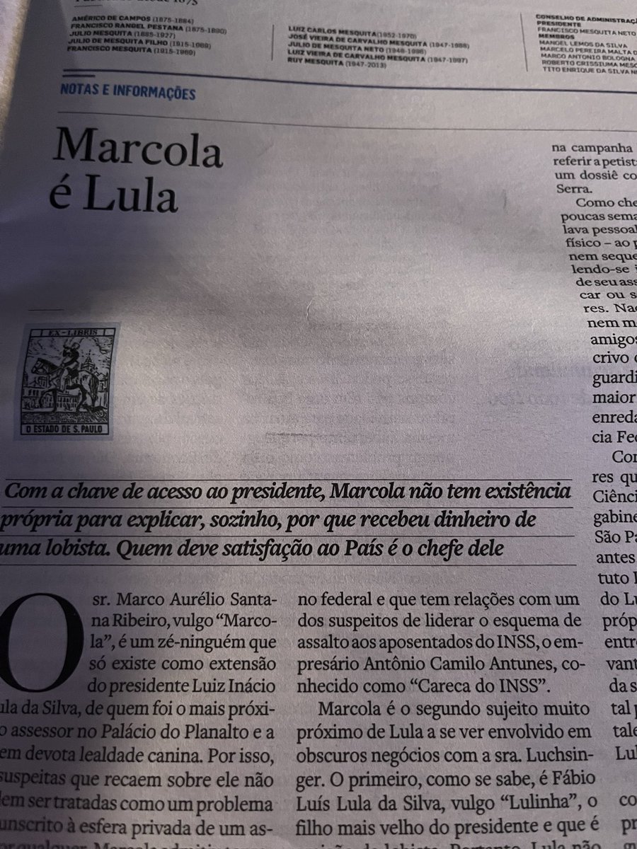Alanghani's tweet photo. “Marcola é Lula”. Este é o tweet. https://t.co/w02NhIk98H