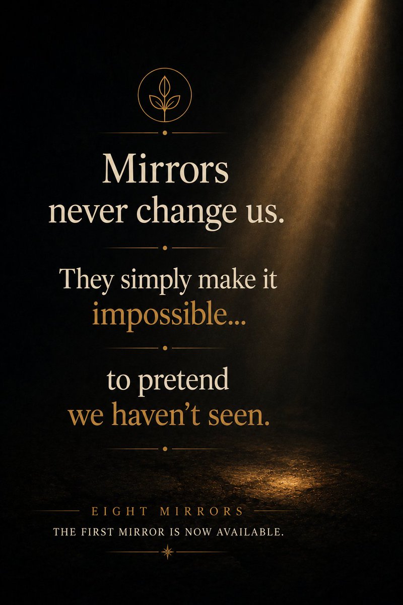 spiritualveda's tweet photo. Some reflections stay with us long after the conversation ends.
The First Mirror is now available on Spotify:
https://t.co/RrkLQBB8tZ
#EightMirrors https://t.co/2jrez4PhiE