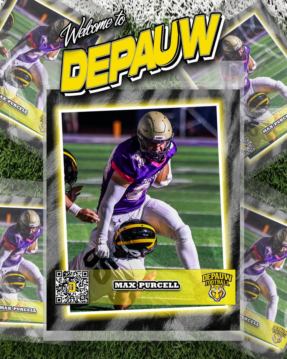 DePauwTigersFB's tweet photo. Welcome to the Castle,
@MaxPurcell87!
#TigerPride | #TeamDePauw https://t.co/mwg4BxOcvZ
