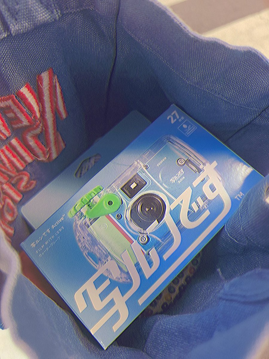 sli_mw's tweet photo. ずっ��楽しみにしてた写ルンですActive入手した‼️使うの楽しみ！何気写ルンです使うの初めて😍 https://t.co/HNLxb866m0
