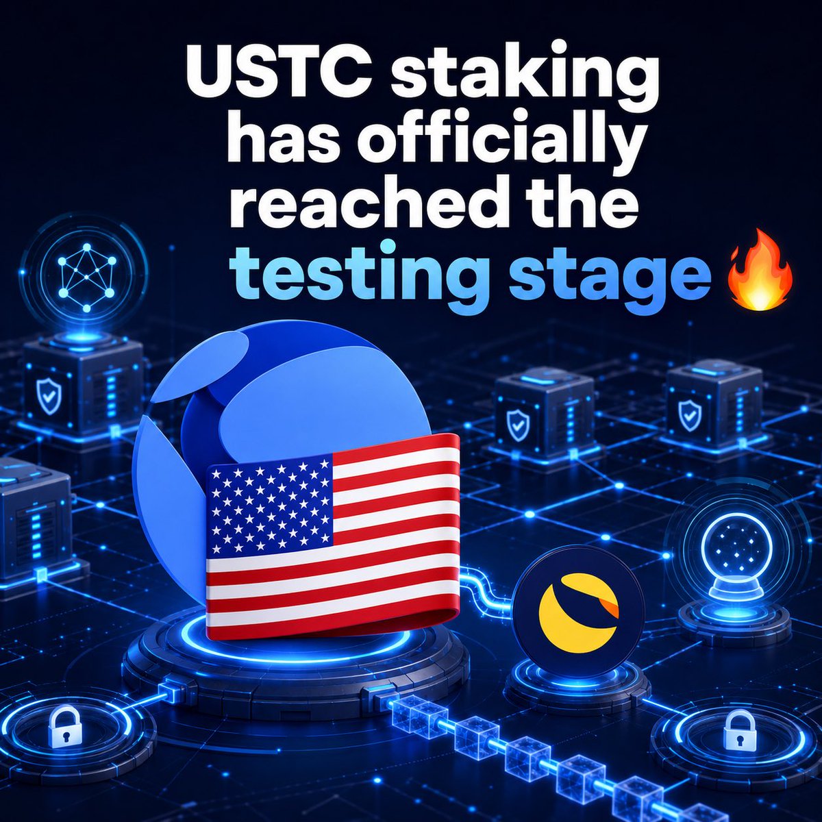 nuenghandsome's tweet photo. 🚨 USTC staking has officially reached the testing stage 🔥

Built on the technical foundation delivered by @orbit__labs and the community-approved design, Luna Classic DAO now has the native staking module ready for validator testing.

Native staking means the feature is built directly into the chain at L1. Its goals are to create utility for $USTC, reduce the liquid circulating supply, and support the wider path toward Market Module 2 🔧

One important detail: staking USTC will not grant governance rights or affect LUNC consensus. Consensus is the system validators use to agree on transactions and new blocks.

Testing will focus on performance, reward distribution, oracle feeder requirements, and stability under real network conditions. Oracle feeders are validators that submit the price data required by the chain 📊

The design has now moved into real testing. No victory lap yet, but this is clear and measurable progress. Stay tuned!

What do you think will be the main obstacle for USTC staking? 👇

#USTC #LUNC #LUNCCommunity #TerraClassic #OnChain