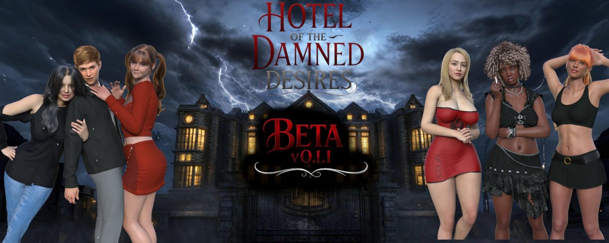 Silent_Arc_Dev's tweet photo. The  Beta for Hotel of the Damned Desires v0.1.1 is available now for all Peeper tiers and above.

#visualnovel #nsfw #gamedev #story18plus #femdom #adult #renpy #avn

https://t.co/hemI6dHhCT https://t.co/jeSclivO1o