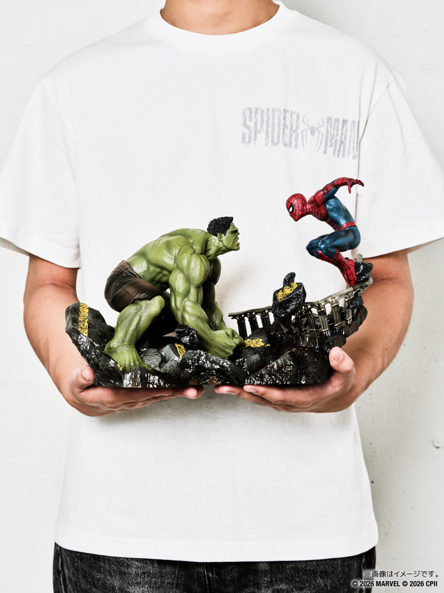 HappyKuji's tweet photo. #Happyくじ / MARVEL『#スパイダーマン ：ブランド・ニュー・デイ』
大好評販売中！
もうすぐLast賞かも？🎁✨

Last賞の「スパイダーマン・ハルク ジオラマスタチュー」はスパイダーマンとハルクの激闘を再現した特大スタチュー👀
Happyくじ史上最大ボリュームのスタチューをぜひゲットしてください🕷️👊

#ハピくじスパイダーマン をつけて、当たった賞品をぜひ教えてね！

▼詳細はこちら
https://t.co/vvolp8wWf8

 #ハピくじ #MARVEL
