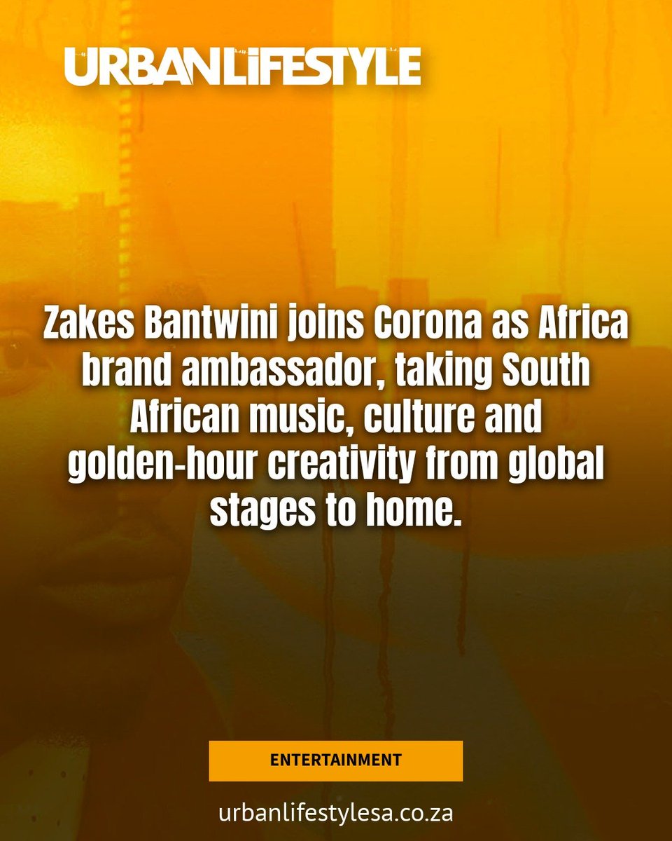 UL_Mzansi's tweet photo. πΏπ¦πΆ @ZakesBantwiniSA is taking SA sound to the world! From European stages to Mayonie Open Air, his new @CoronaAfrica partnership celebrates African creativity, culture and golden-hour living. πβ¨
Visit #UrbanLifestyle for more: https://t.co/z778F27EAo
#LivingIsCalling https://t.co/mSjZW3z9ZP