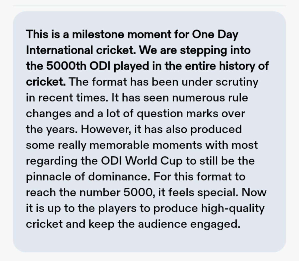 ZZSSports's tweet photo. 5000th ODI match between Afghanistan vs Ireland 

#IREvAFG
#ODI https://t.co/yRVmESP12n