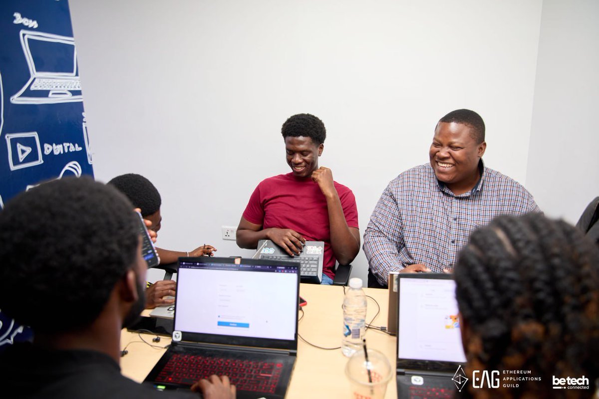 betechconnected's tweet photo. Two unforgettable days in Accra with @EthAppsGuild! 🇬🇭⚡️Builders connected, vibe coded, hacked &amp; built. Congrats to our hackathon winners heading to China 🇨🇳 + taking home USDT prizes! 🏆 Thank you @CursorGhana &amp; @SBIncubatorGH  Kudos, builders! 🇬🇭🚀#EthereumBuildersTour https://t.co/SOYPtOl7jl