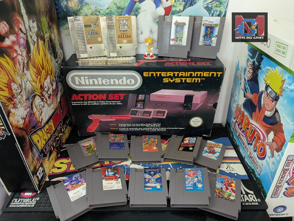MatosandGames's tweet photo. Hop, un Pack Action Set Nintendo NES bien accompagné vient de debarquer 😎
#retrogaming #nintendo #nes #actionset #matosandgames https://t.co/kSqU2Hqj78