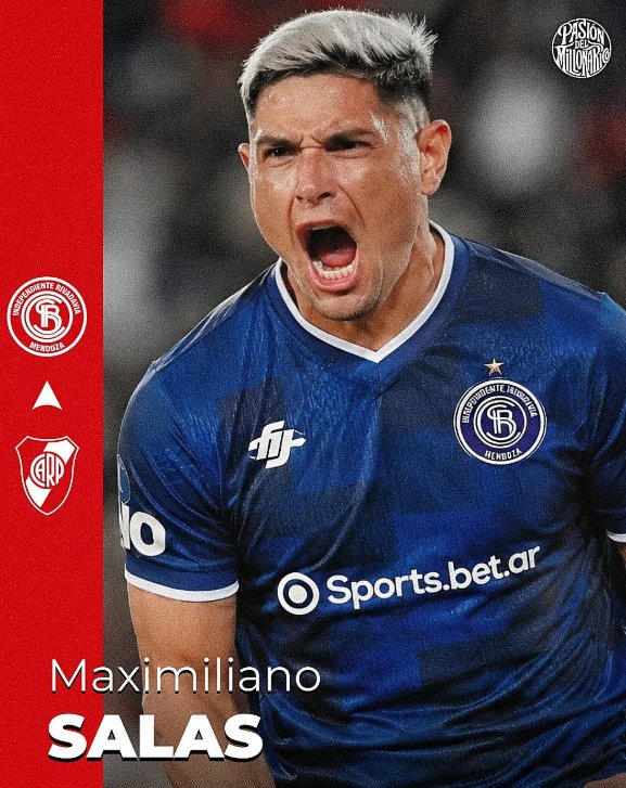 BandaRoja_'s tweet photo. ⛔🐔#River le colocó una cláusula a Independiente Rivadavia de que no puede usar a Maxi Salas cuando se crucen.

ℹ️ @BolavipAr https://t.co/3PthYTl0Ge