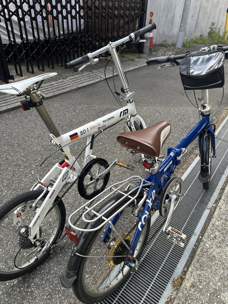 yansman1911's tweet photo. 都内をチャリでブラブラしながら釣りするのに重宝していたダホンが娘に取られてしまったので新しい足を調達
もうおじいちゃんなBD-1なのでレストアしつつ大切に乗ります https://t.co/Bdd5ckDQce