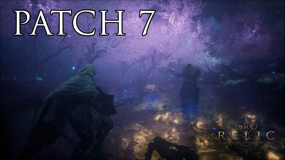 PerpGames's tweet photo. Patch 7 for #TheRelicFirstGuardian is live on PS5 & Steam!

This addresses the following issues...

Dagger Skill: Fixed an issue where dagger skills would not reactivate after their cooldown expired.

Sanctum of the Stepped Aside: Fixed a loading issue preventing entry into the cave.

Marisa Boss Area: Fixed an issue where players could not enter the boss area.

Tutorial Zone: Revamped the burning village section.

Boss 'Walden': Fixed an issue where Walden would occasionally freeze/stop moving.

Lock-on Dodge Mechanics: Adjusted dodge direction while locked-on so that it dodges relative to the camera view (player's perspective) rather than the character's facing direction.

Map Glitches: Fixed out-of-bounds/glitch areas within the land map.

Patch 8 is currently being worked on to be released tonight or tomorrow (depending on testing)

Thanks for all of your support 💜