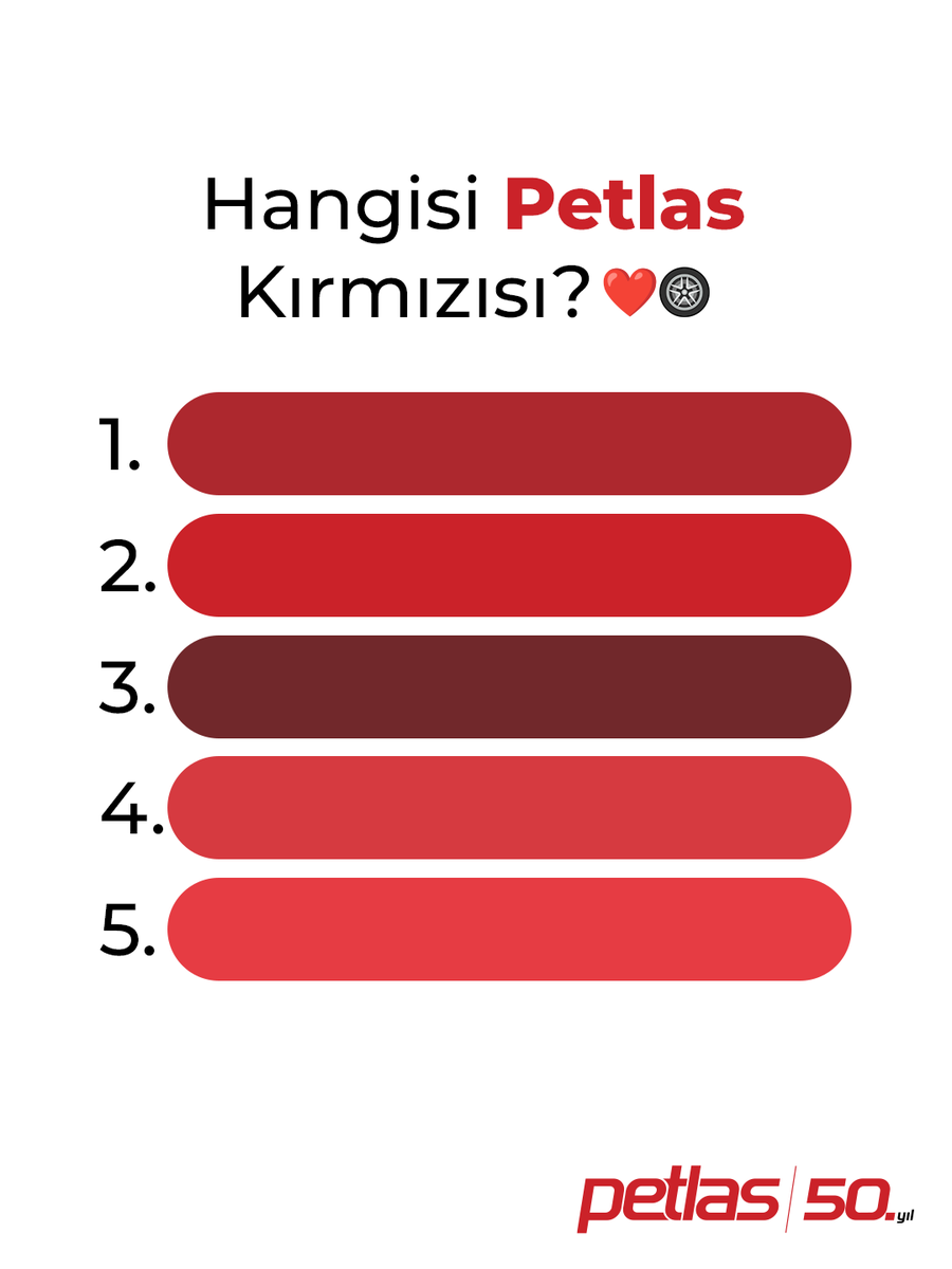 PetlasGlobal's tweet photo. Petlas kırmızısını da performansını da bilen bilir…❤️

Sizce hangisi gerçek Petlas kırmızısı? Yorumlarda buluşalım. 👇🏻

#Petlas https://t.co/Vk4CUldifD