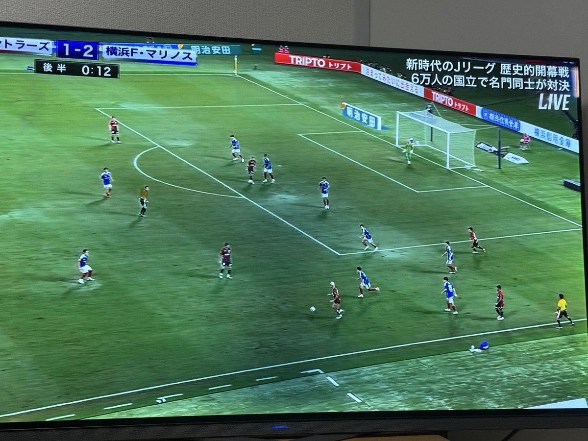 yghrfm's tweet photo. 珍しく地上波でJリーグが観れる！しかもゴールデンタイム。どれくらいの視聴率あるもんかね。もっと増えてほしい。 https://t.co/l2a1JjCogJ