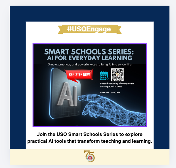 UsoIndia's tweet photo. Unlock AI's potential in learning and creativity! 🤖✨

Join our USO AI Webinar Series, every 2nd Saturday, to explore new tools and gain valuable insights.

Register now: https://t.co/7aJpoiOdoO

To know more: https://t.co/xPNRJ0lCvA

#USO #USOAI #AIWebinar #AIinEducation https://t.co/lFitnyb55d