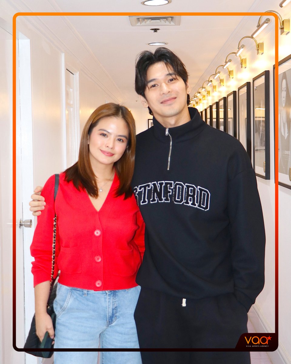 VivaArtists_'s tweet photo. #WilBea: Wilbert Ross and Bea Binene visited VIVA HQ! 🥰🧡 Always nice to see you both here!

“LOVE U LOTS” Episode 3, now streaming exclusively on VivaOne! ✨

#VAA #WilbertRoss #BeaBinene https://t.co/mHokENC2QL