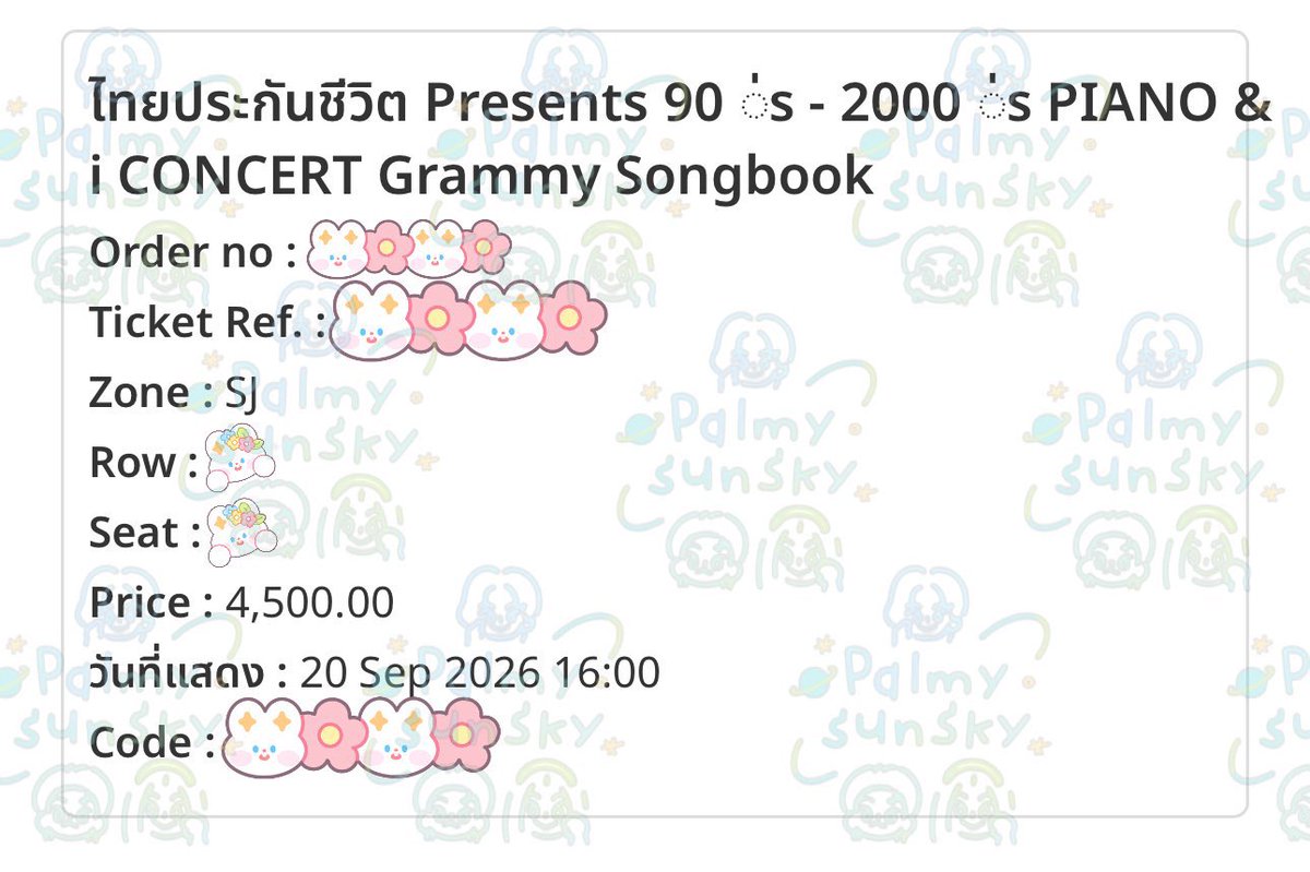 Palmysunsky's tweet photo. ลูกค้าฝากปล่อยบัตร 90-2000

โซน SJ แถว G1X

ปล่อย 3800 ค่ะ

สามารถนัดรับจ่ายสดได้นะคะ

#90s2000sPIANOandiConcert https://t.co/5F0Nbux16u