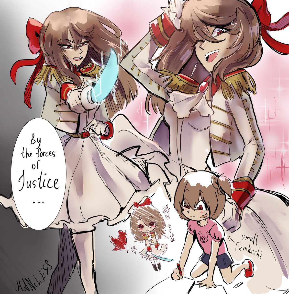 WManet11981's tweet photo. Decided to visualise mahou shoujo femkechi in fast doodle

#akechi #p5 https://t.co/4inFaZIWWn