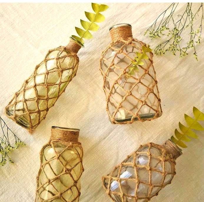 Djlynn1's tweet photo. Just turned an old mason jar into a cute desk pen holder with rope u0026 hot glue—recycling never looked this stylish! https://t.co/eGVJmvm3OC
