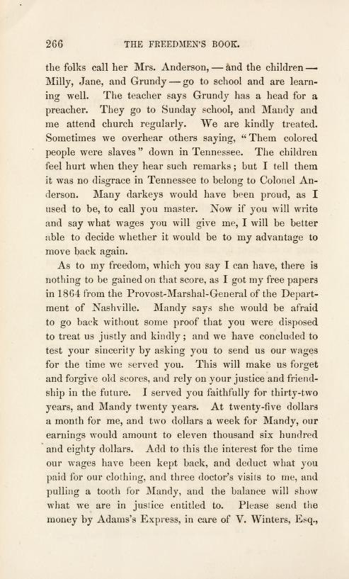 HumanAtlas's tweet photo. On August 7, 1865, Jourdon Anderson answered a letter from the man who had once enslaved him.

The man wanted Jourdon and his family to return to Tennessee.

Jourdon was living in Ohio.
He earned wages.
His children went to school.
His wife, Mandy, was called Mrs. Anderson.

Before considering the offer, he asked for something.

The wages he and Mandy were owed for the years they had worked without pay.
He calculated the amount himself: $11,680, plus interest.

He also asked whether any schools had opened for Black children nearby.
He wanted his daughters educated.

The man who once decided whether Jourdon could leave was asking him to come back.

This time, Jourdon got to answer.