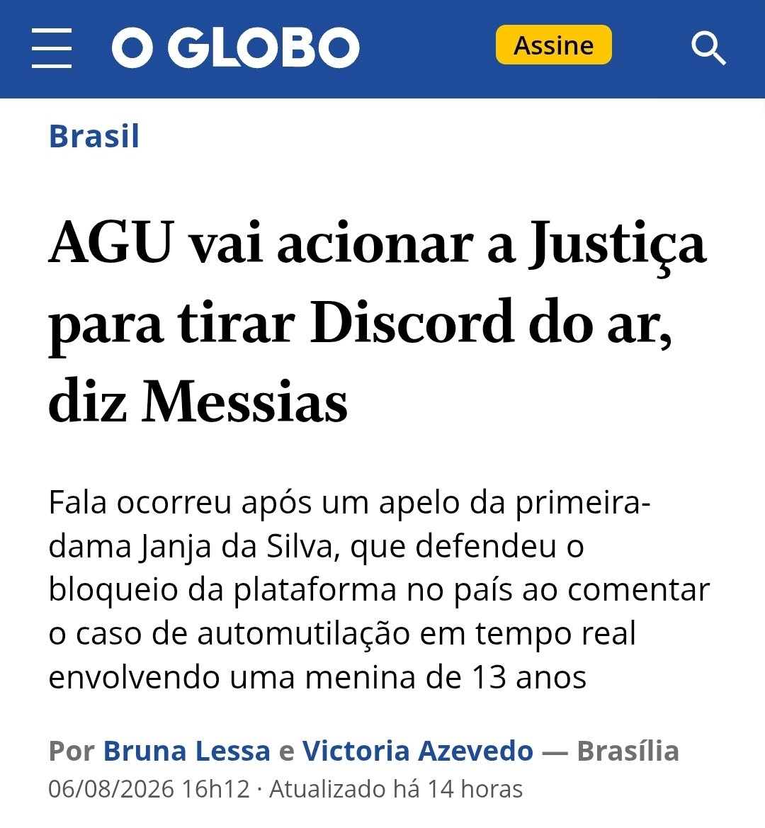 ViLiMiGu_Tex's tweet photo. Mostre essa notícia aos jovens de 16 a 20 anos que usam o chat para se comunicar durante jogos online.

Creio que Lula não vai "farmar aura" dentre os jovens com essa medida... https://t.co/EWhNch0ZLi