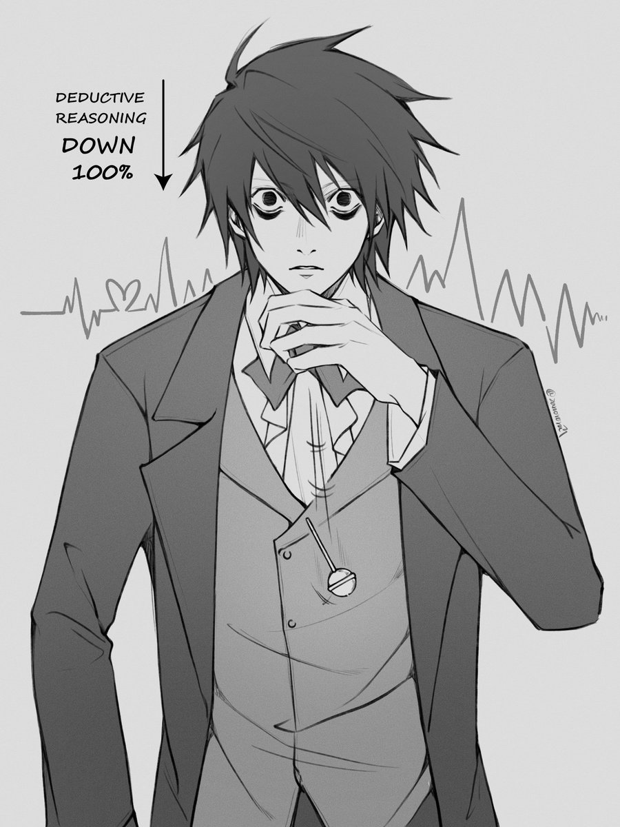 ZanOrora's tweet photo. DEDUCTIVE REASONING: 
DOWN 100%⬇️

#lawlight #엘월 #L月 
#DEATHNOTE https://t.co/4YtqBs1Rs7