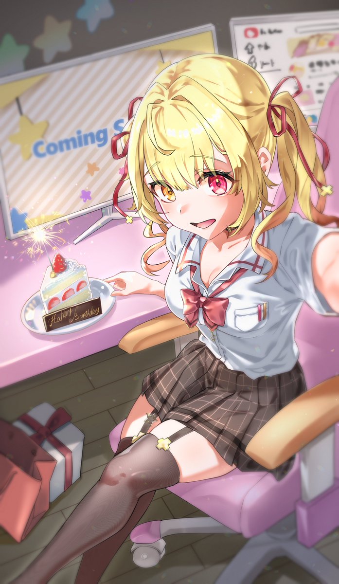Shago_daruma's tweet photo. ぱちぱちケーキ！🌟
#サラ星図　#星川サラ誕生日2026 https://t.co/CADUubU3om