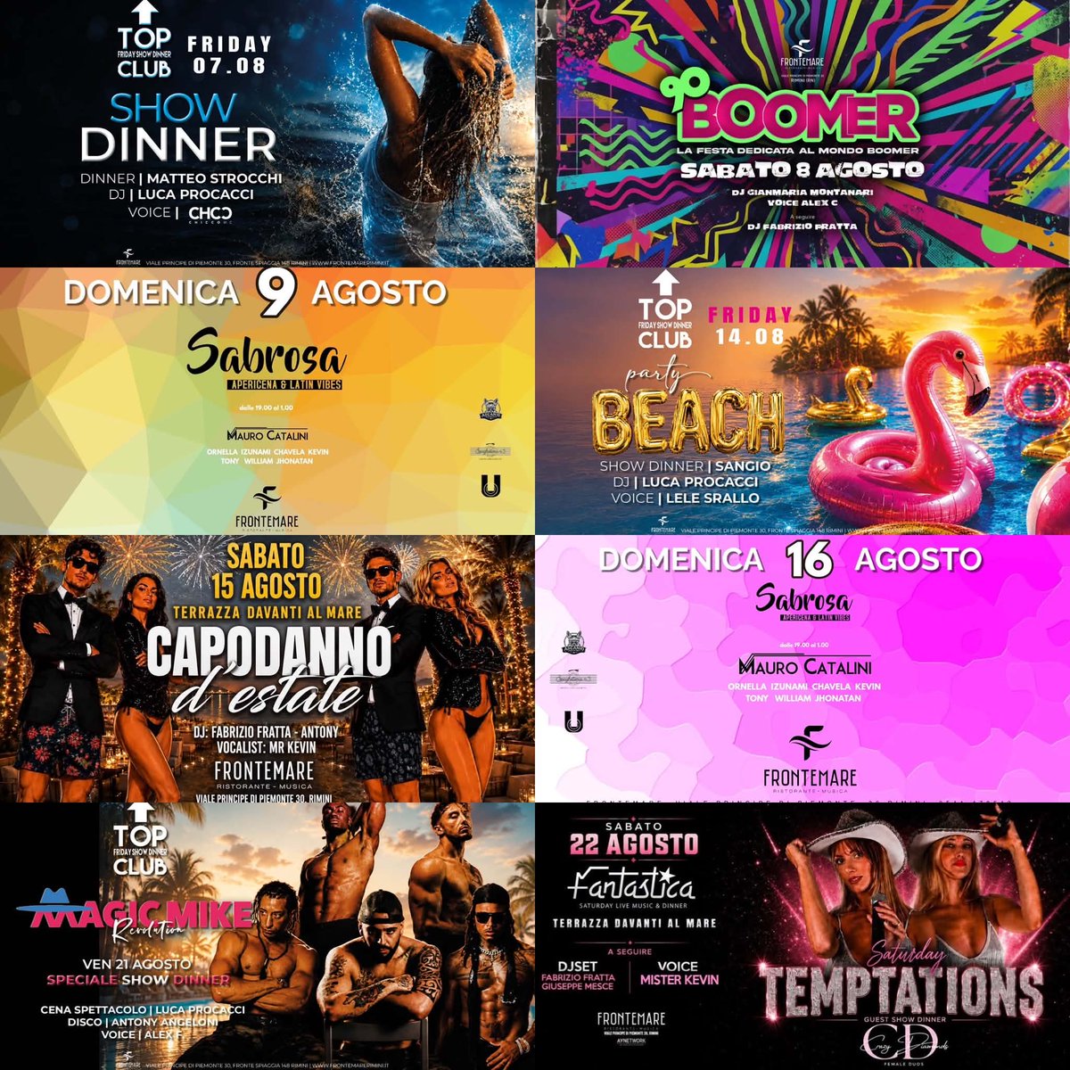 linodelbianco's tweet photo. Agosto al Ristorante Club Frontemare – Rimini
Cena, tavolo, hotel 3394339511 Lino https://t.co/BzkDwojLoS
#boomer #rimini #frontemare #7agosto #topclub #7agosto #Conte #GabrielJesus #Delmastro #commissionecovid #Mattioli #Bonaccini #Pavard #Greg #Scanzi #Povia #oliatore #freni https://t.co/XF0WQaMaXu