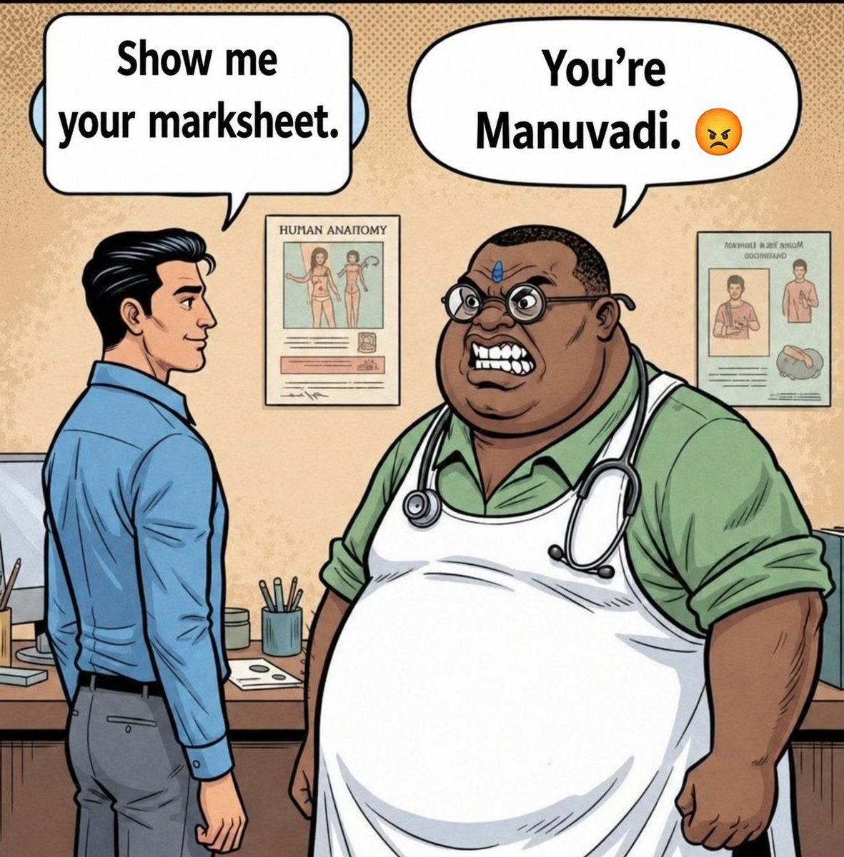 angrybirdd_V1's tweet photo. Asking for a marksheet is not casteism. 😏 https://t.co/ydJphlvYSk