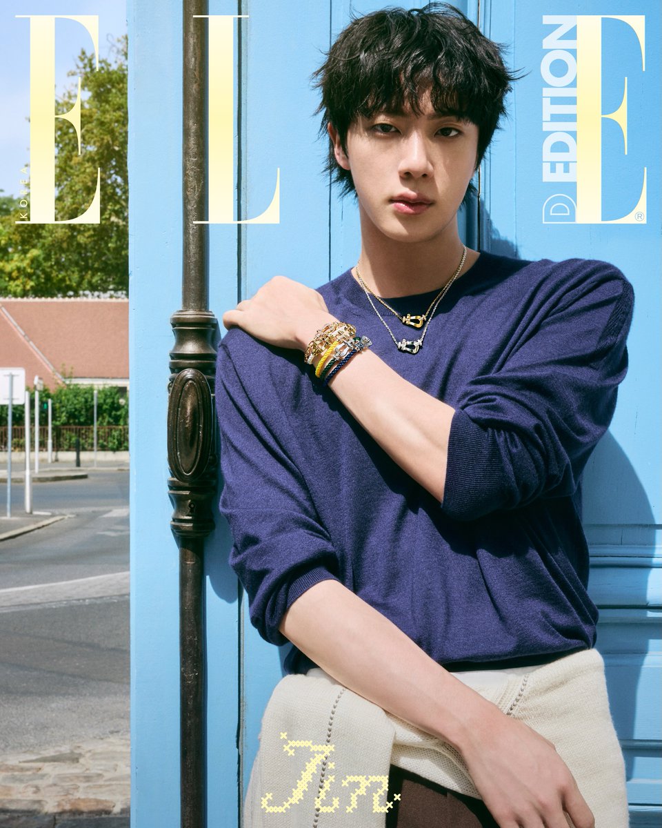 OneilyMusic's tweet photo. Jin is the cover star of ELLE Korea’s D Edition with FRED. https://t.co/VSmeJRTWJs