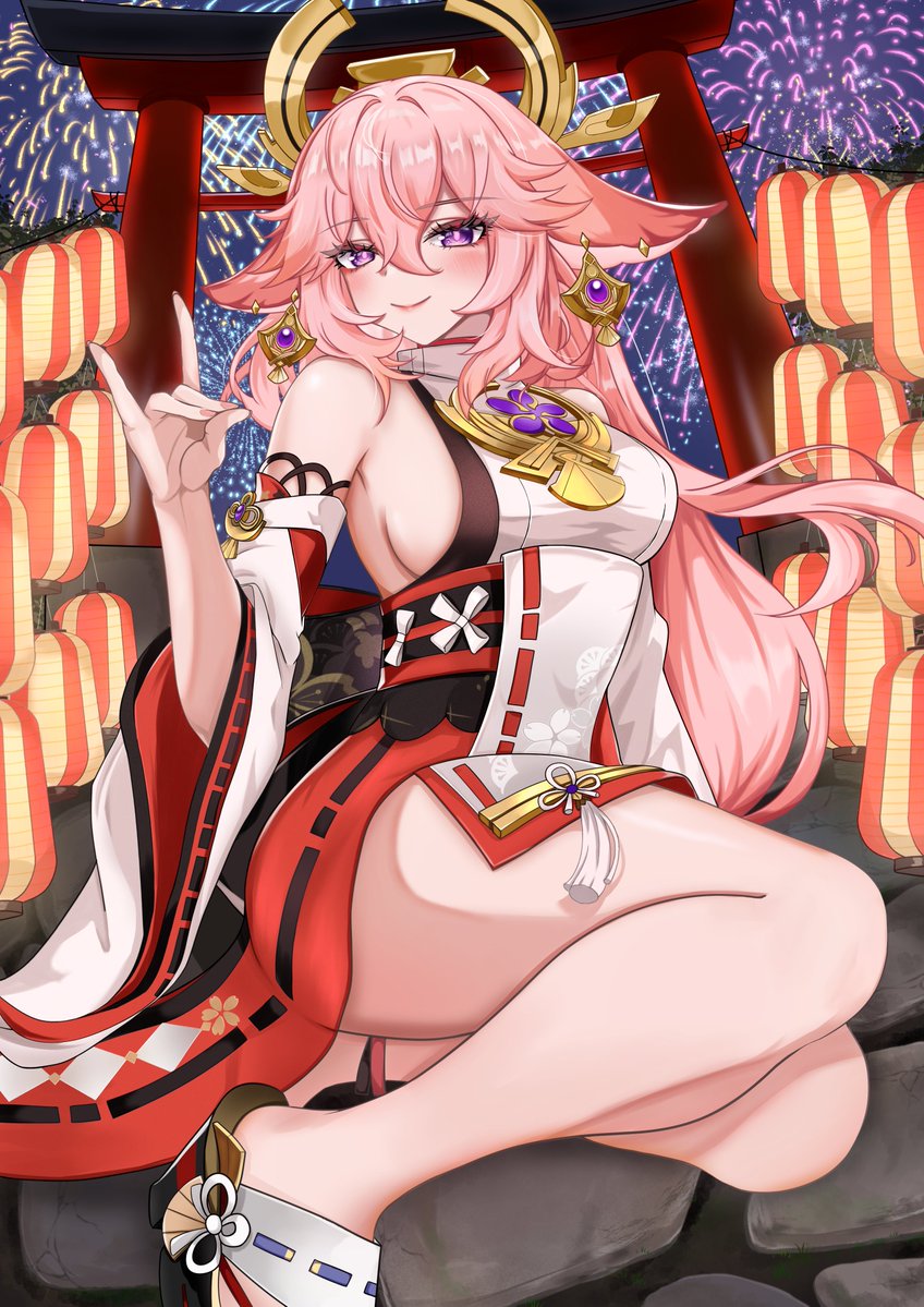 Mochitu_devour's tweet photo. 妾と一緒に祭りを回らぬか？嫌とは言わせぬぞ
#八重神子 https://t.co/UPvCdbHDWk