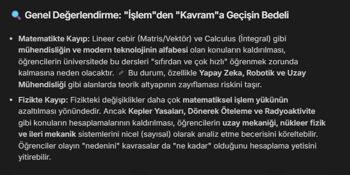 _ErikHosafi's tweet photo. 2017 yılından itibaren, 2027-2028 yılını da kapsayacak şekilde, lise matematik ve fizik dersleri müfredatından çıkarılan konuların listesi, başlıca kullanıldığı sektörler ve müfredatın kaldırılmasıyla oluşabilecek temel kayıplar... Buyurun...⬇️ https://t.co/RiPpB4InN4