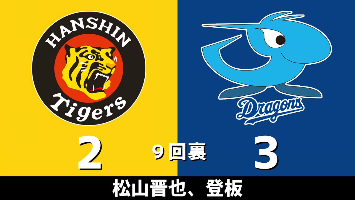gnomotoke's tweet photo. セ・リーグ公式戦 阪神vs.中日 2026.08.07
9回裏 松山晋也、登板

中日ドラゴンズ、1点リードです #dragons #中日ドラゴンズ

【全打席結果はこちらから】
⇒ https://t.co/vQlxnUd4RN https://t.co/kt6np1Jom3