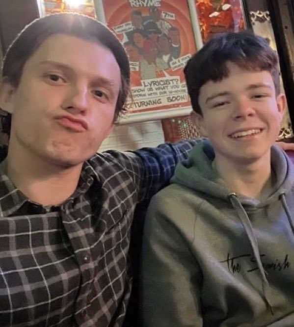 TheCinesthetic's tweet photo. Tom Holland’s brother, Paddy Holland, drew the illustration of Peter Parker and Ned Leeds building LEGO that appears in SPIDER-MAN: BRAND NEW DAY. 🖌️ https://t.co/07J9RbYnfp