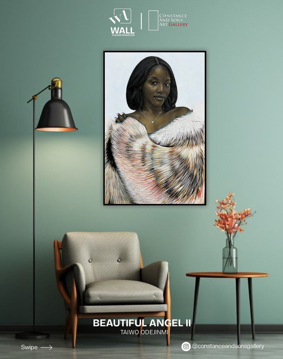 Constance_sons's tweet photo. From blank to breathtaking.
Every wall has a story waiting to be told; yours just needs the right piece to tell it.
Beautiful Angel II by Taiwo Odejinmi.
Original.
Available now, link in bio.
#constanceandsonsart #artist #africanart #artspace #artㅤㅤㅤㅤ https://t.co/DEHYMmhoKW