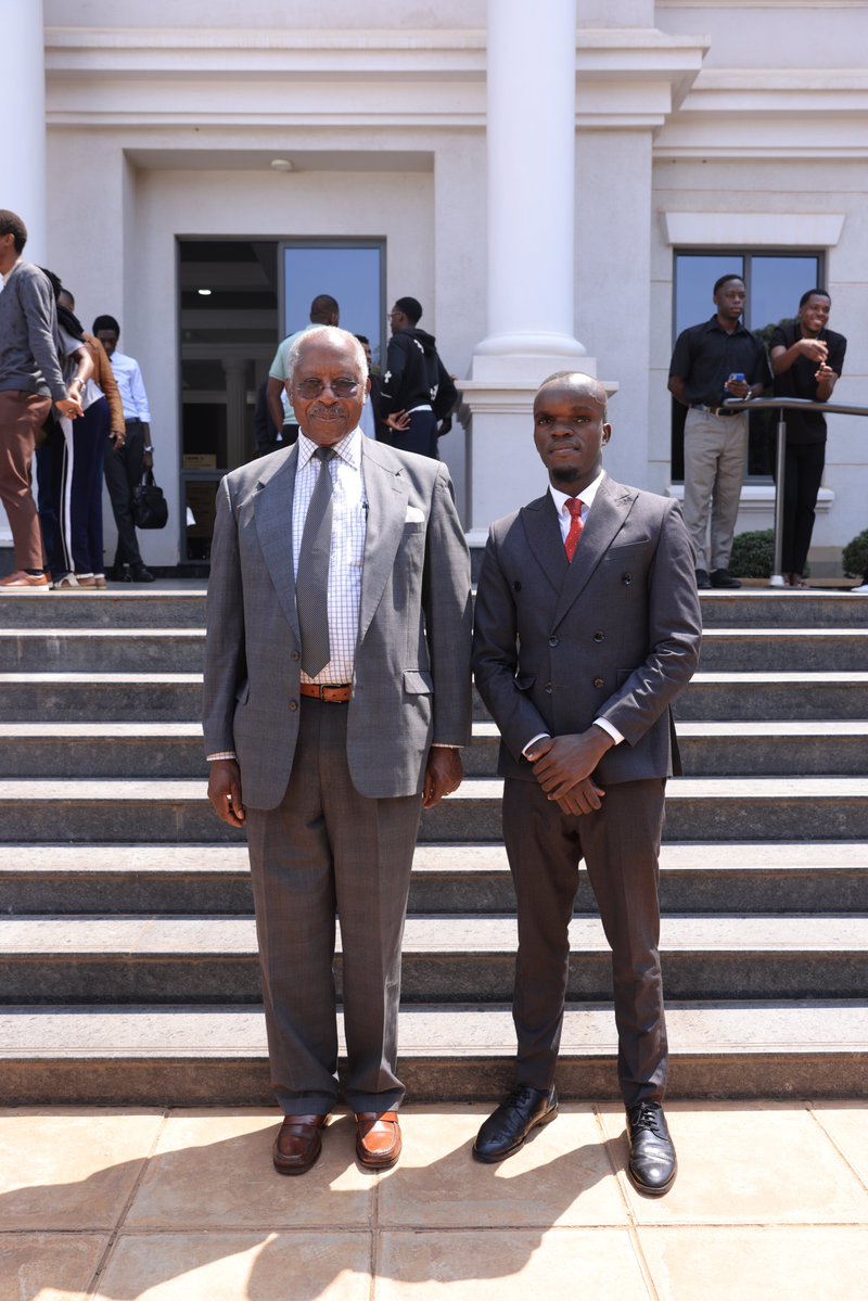 MakerereLaw's tweet photo. Hon. Justice  Martin Steven Egonda-Ntenda was Chief Guest at  our Freshers' Orientation. He encouraged the new students to approach their university journey with determination, purpose and a commitment to excellence.

Drawing inspiration from the words of Martin Luther King Jr., Justice Egonda-Ntende challenged the students to discover their purpose and pursue it with dedication, regardless of the profession or role they eventually assume.

He emphasized that excellence is not determined by status or position but by the commitment to perform every responsibility with passion, integrity and dedication. “Strive to be the best of whatever you are,” he advised the students, adding that a meaningful life is built by giving one’s best in every endeavour.