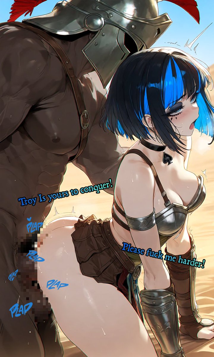qcamelliahoney's tweet photo. This is what really happened at the battle of troy💕🏛️
The spartan warrior just claimed his prize. ♠️

2DFD Blacked QoS BNWO Findom https://t.co/ocrGvHT7S2