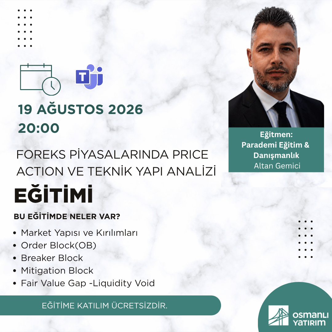osmanlimenkul's tweet photo. ''Foreks Piyasalarında Price Action ve Teknik Yapı Analizi’’ Eğitimi 19 Ağustos 2026 tarihinde!
Sınırlı sayıda kontenjana sahip bu ücretsiz eğitime linkten kayıt oluşturabilirsiniz:
https://t.co/D8Qvy5nVx0
#foreks #forekseğitim #webinar https://t.co/Guu239RIKb