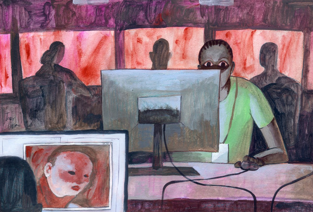 JesterPepita's tweet photo. "Face of the future"
Acrylic paint https://t.co/011JlbT0Ro