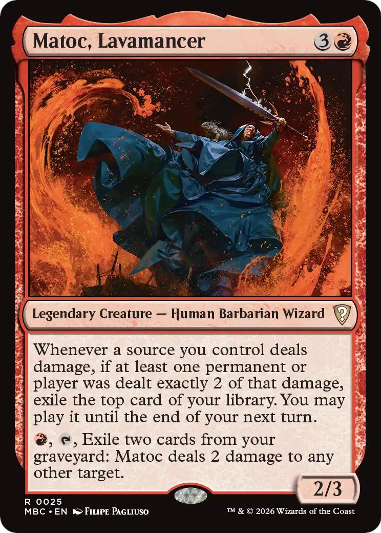 asilvermyr's tweet photo. Apparently Matoc is Kamahl and Jeska's grandad. Also seen on Grim Lavamancer and Obstinate Familiar. You can see he him wielding Kamahl's sword https://t.co/5kybirkSKJ