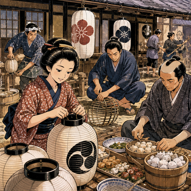 ManabiManga's tweet photo. The most interesting part of a festival scene may be the preparation: carrying, cooking, cleaning, planning, and the many small jobs that make celebration possible. https://t.co/GTkRizlxuk