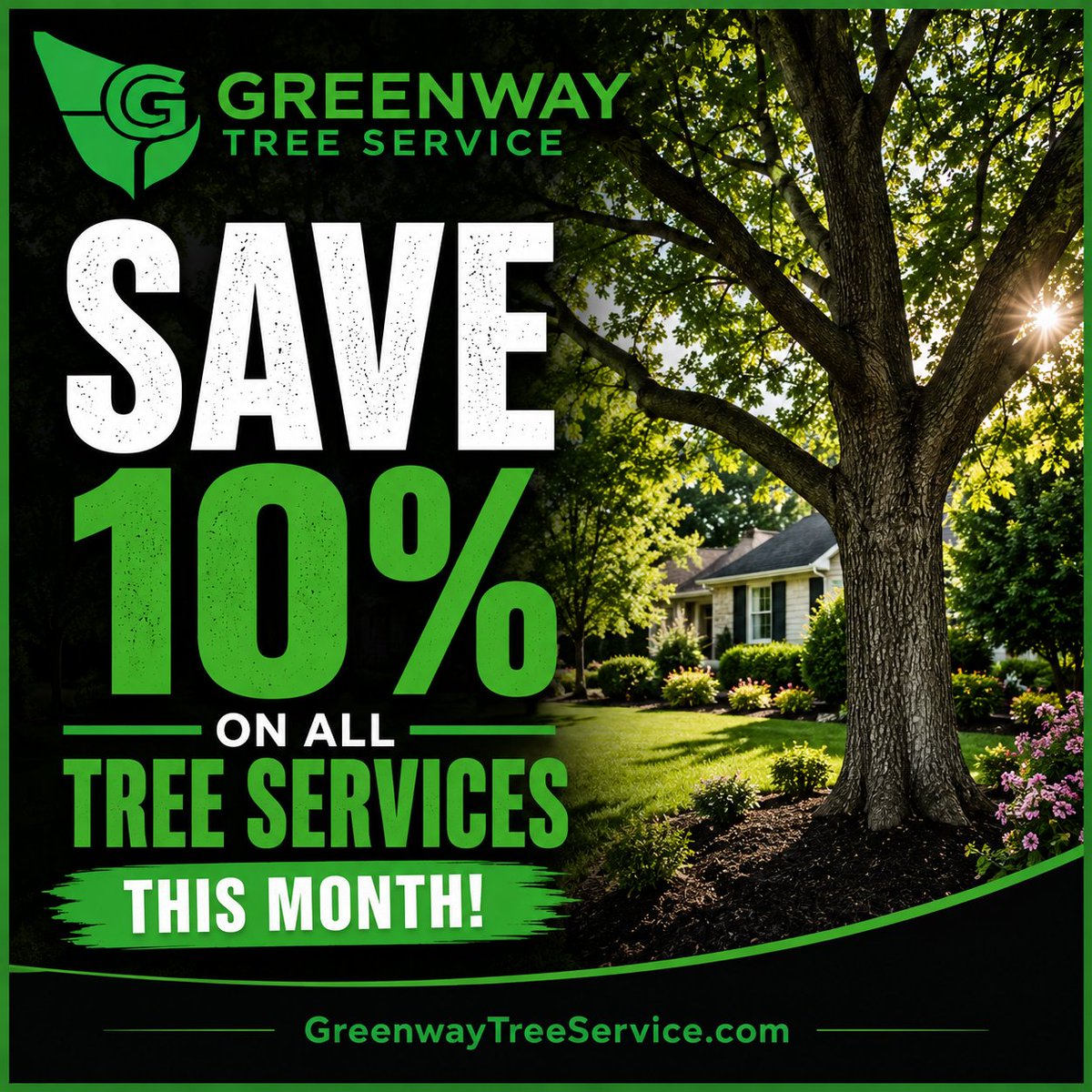 greenway_tree's tweet photo. Late-Summer Special: 10% OFF ALL SERVICES through August! ☀️
Take advantage of savings on tree trimming, removals, disease treatment, and other professional tree care services while protecting your property and landscape investment.
#TreeCare #StormPrep #AugustSavings https://t.co/y0Exy9RUCa