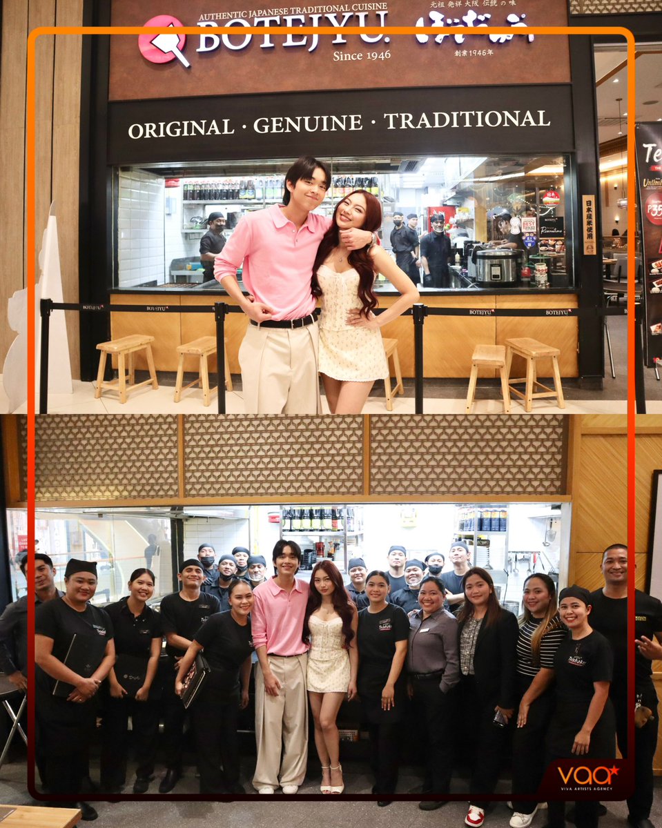 VivaArtists_'s tweet photo. LOOK: #RabGel Rabin Angeles and Angela Muji dropped by Botejyu at SM Seaside City Cebu ❤️🥢

Special thanks to Savoy Hotel Mactan Newtown ✨

#VAA #BotejyuPH #RabinAngeles #AngelaMuji https://t.co/khW75X3e5V