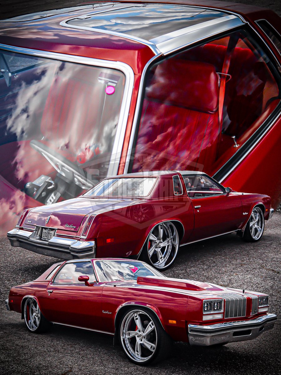 SolidWhipz's tweet photo. 1977 Oldsmobile Cutlass Supreme T-top on staggered 24-inch @forgiato @wheels with the matching steering wheel backed by a set of @wilwooddiscbrakes 

#SolidWhipz #Forgiato #Wilwood #Oldmobile #Cutlass https://t.co/LvncW28l9S