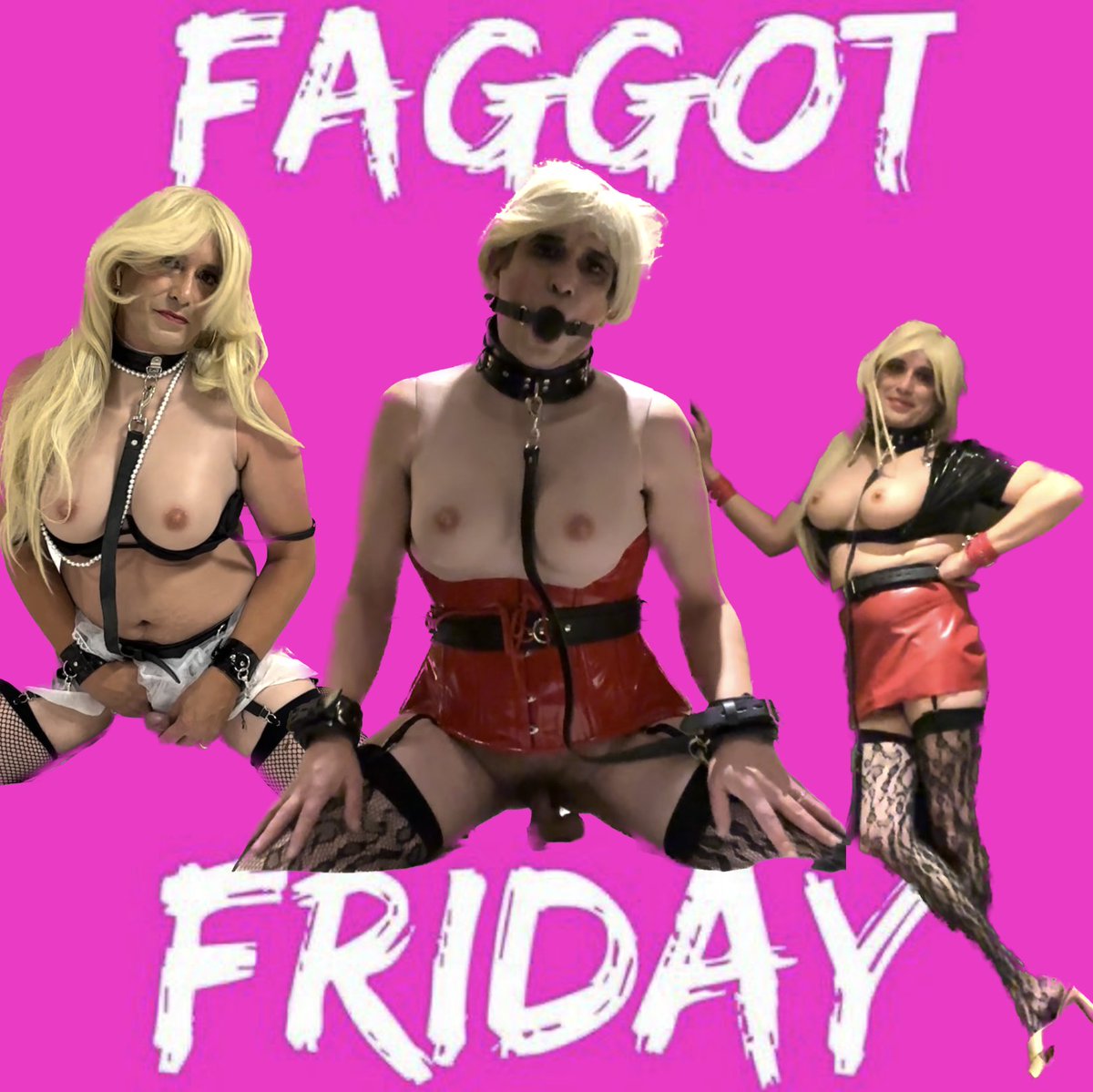 littlesissy42's tweet photo. happy #faggotfriday everyone 🥰
#sissyslut #jerilee43 wants total #sissyexposure https://t.co/vIcoEqfAyW